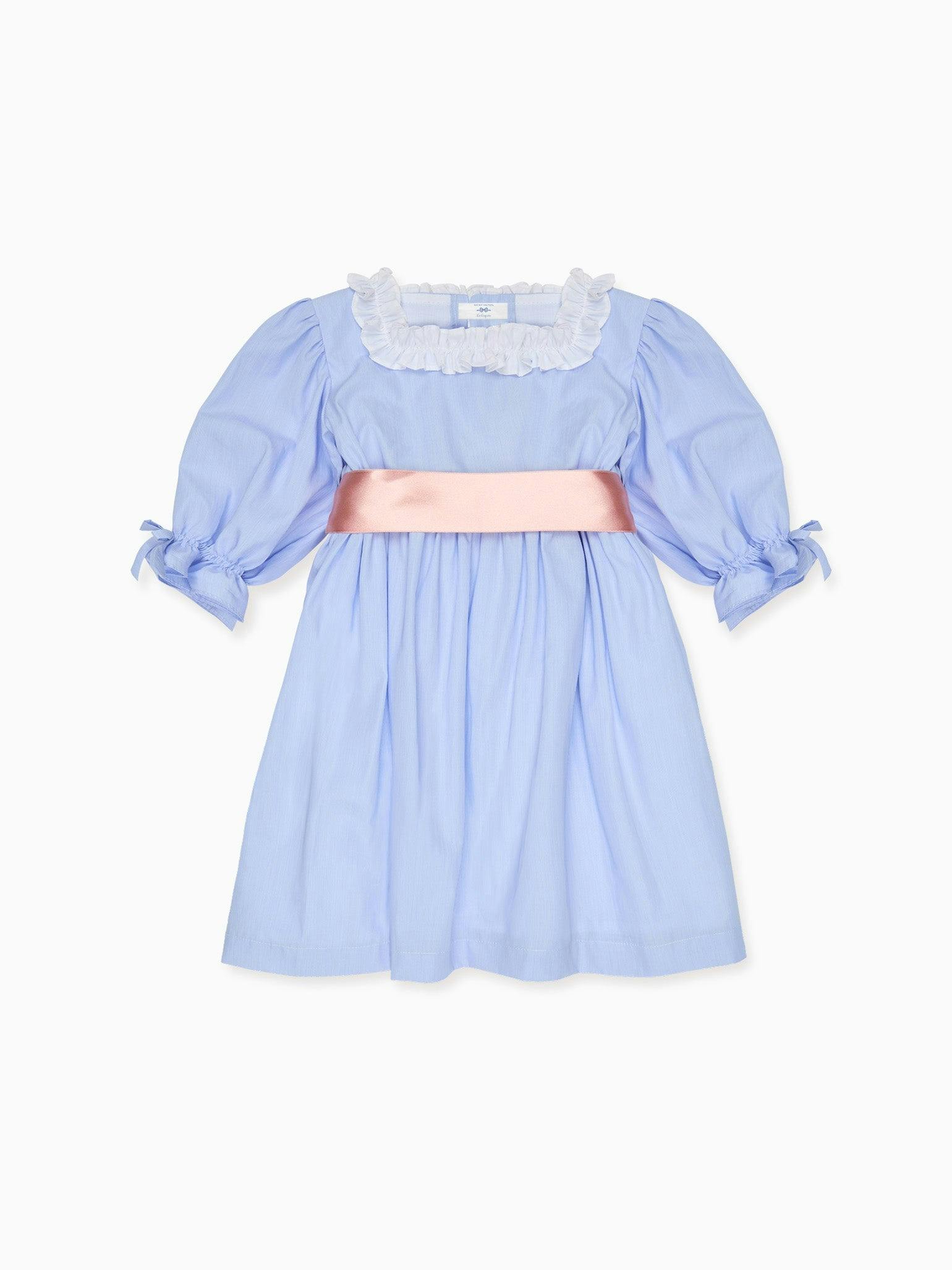 Nicky Hilton x La Coqueta Blue Stripe Milou Girl Dress