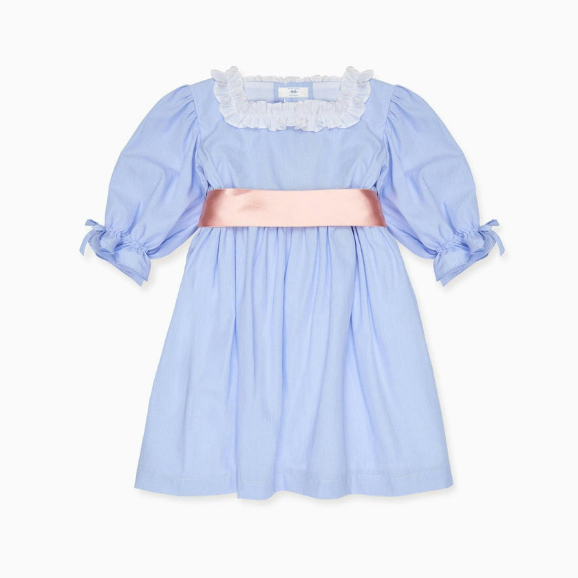 Nicky Hilton x La Coqueta Blue Stripe Milou Girl Dress