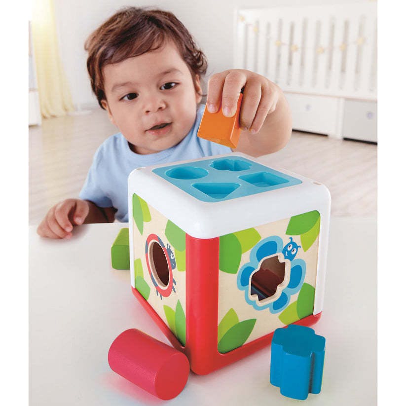 Hape: Shape Sorting Box - Wooden Toy Cube