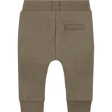 Plush Ribbed Cuff Drawstring Waist Sweatpants
