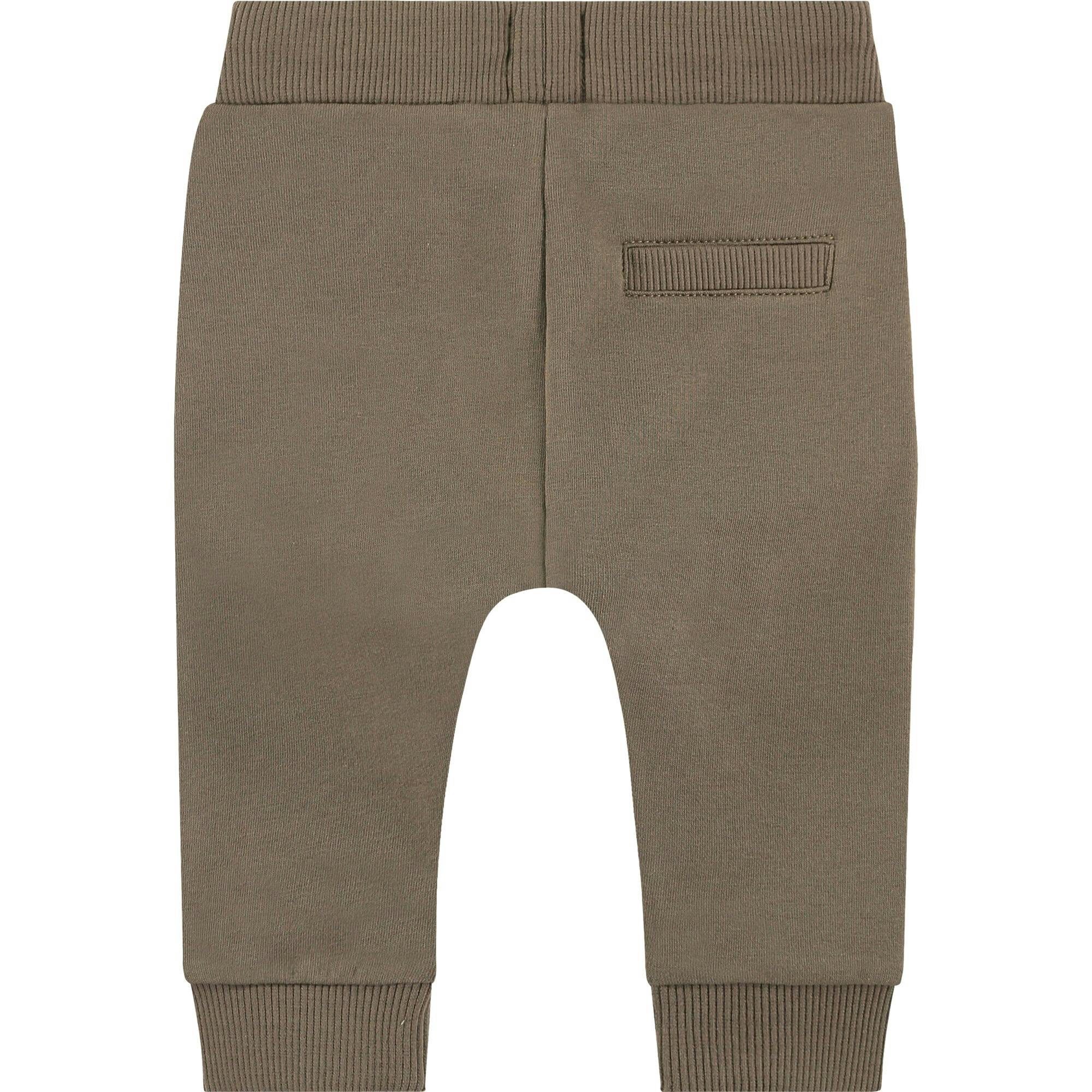Plush Ribbed Cuff Drawstring Waist Sweatpants