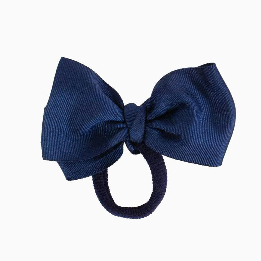 Medium Bow Hair Bobble in Navy