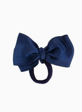 Medium Bow Hair Bobble in Navy