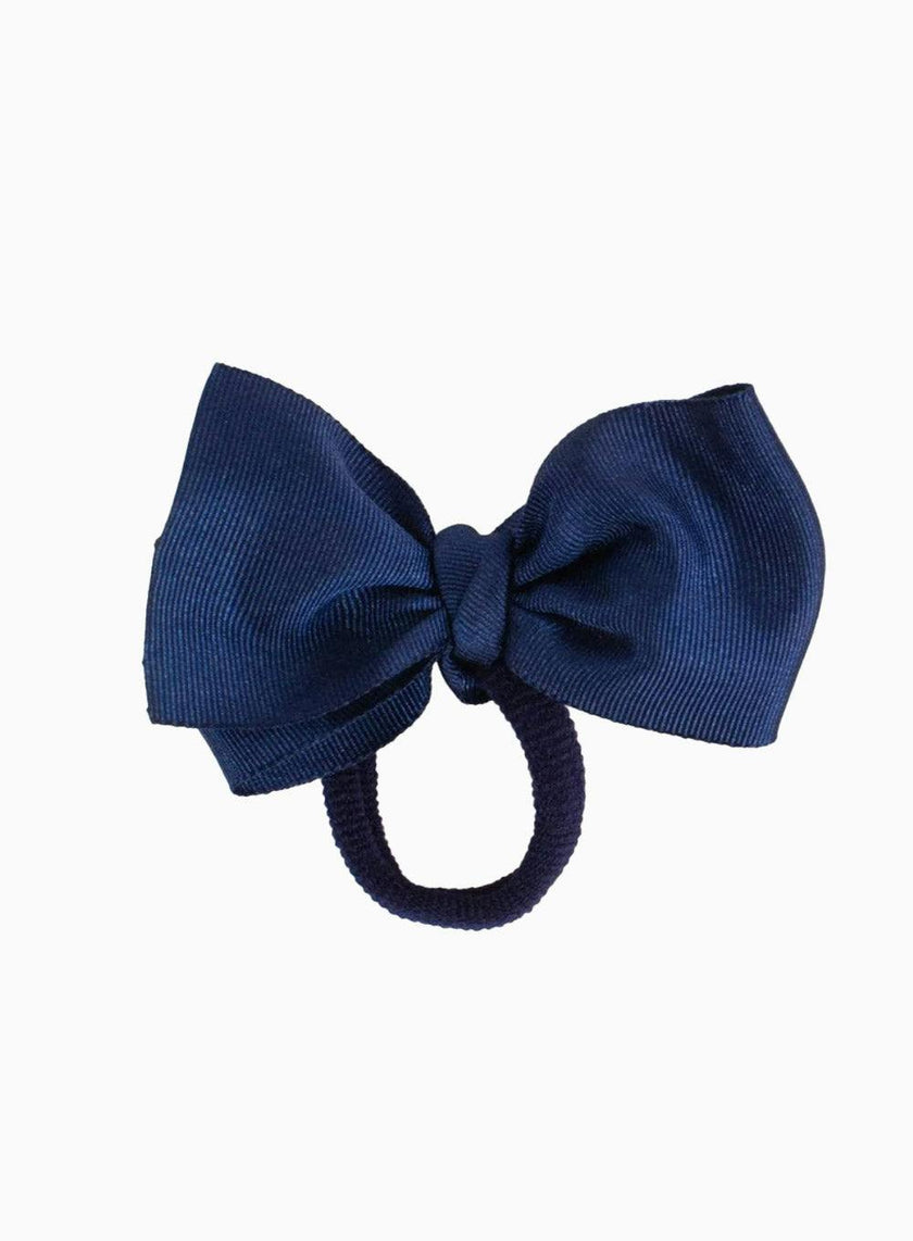 Medium Bow Hair Bobble in Navy