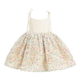 Cream Fiorabelle Floral Petal Occasion Dress