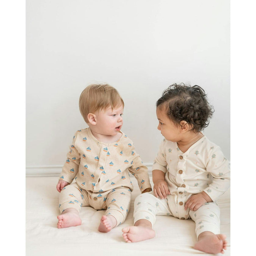 Quinn Magnetic Playsuit in Turtles