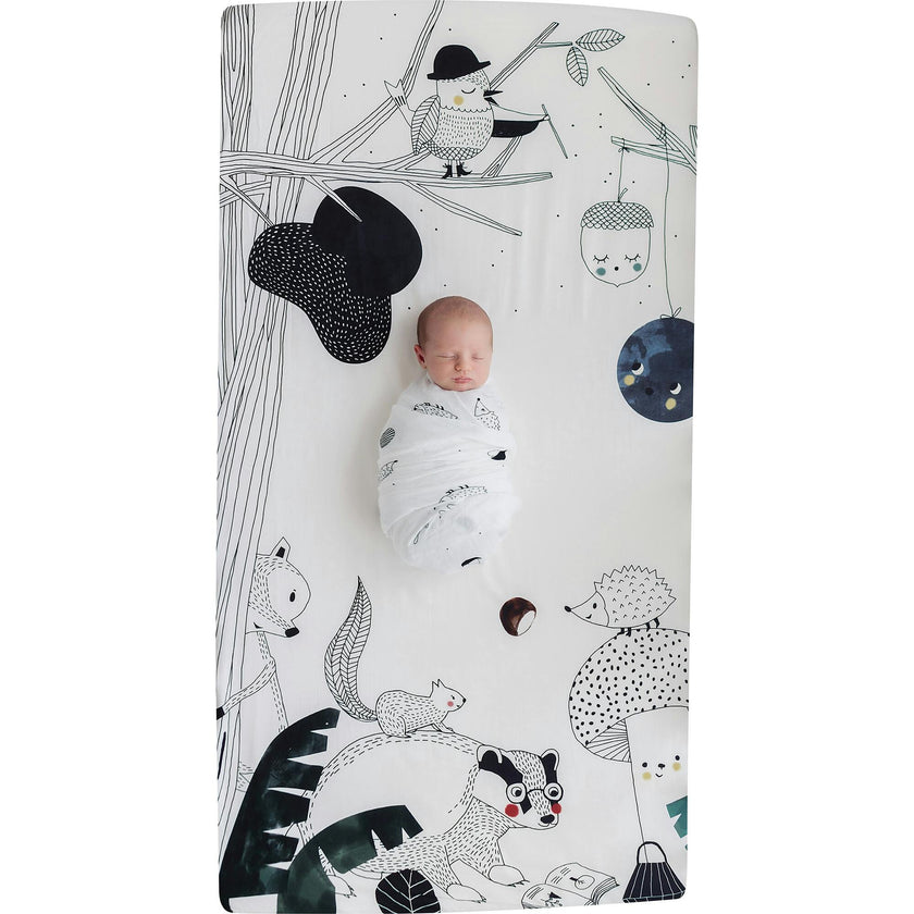 Crib Sheet And Swaddle Bundle