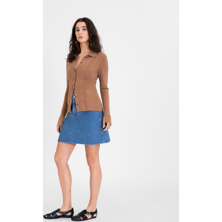 Women's Perry Knit Top, Tan