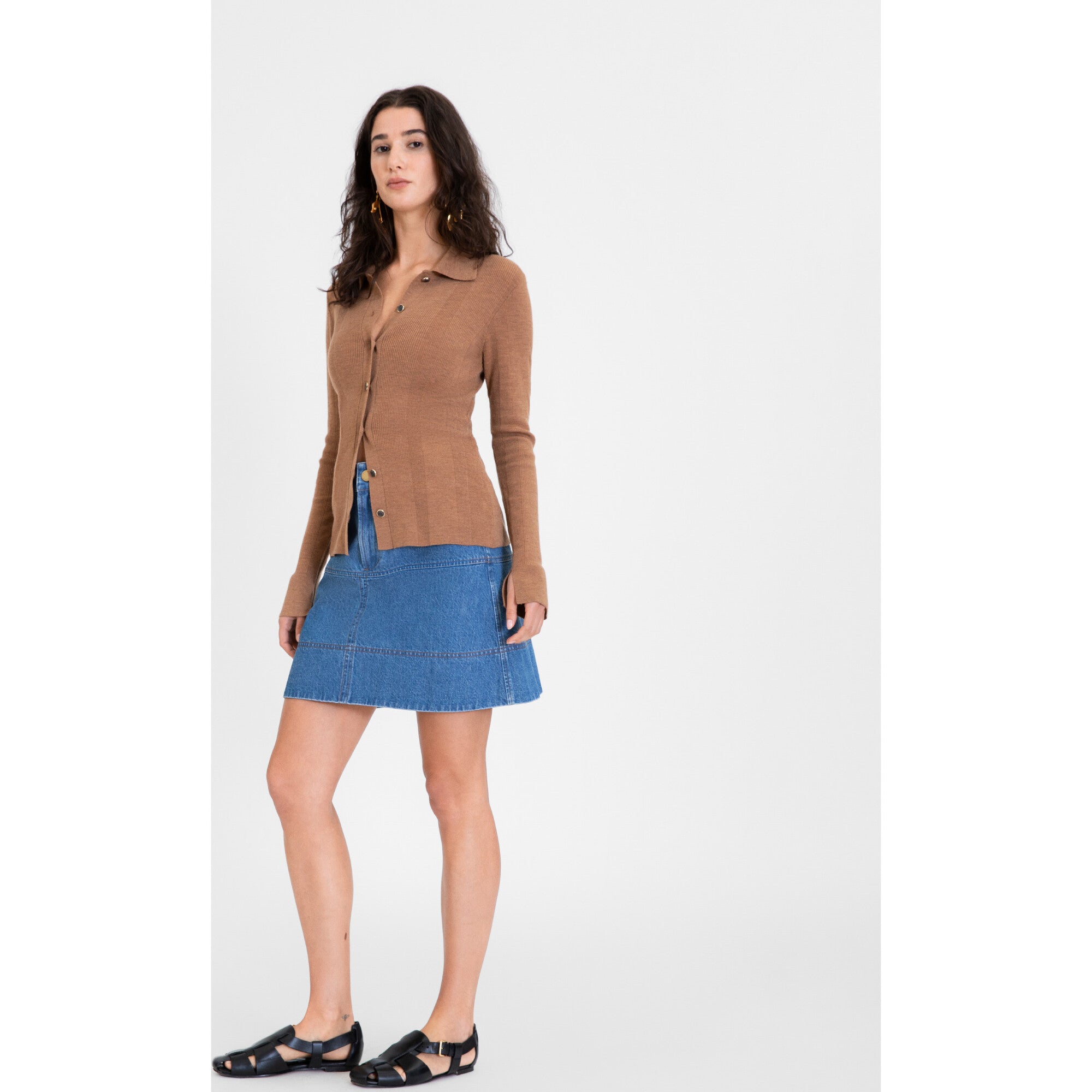 Women's Perry Knit Top, Tan