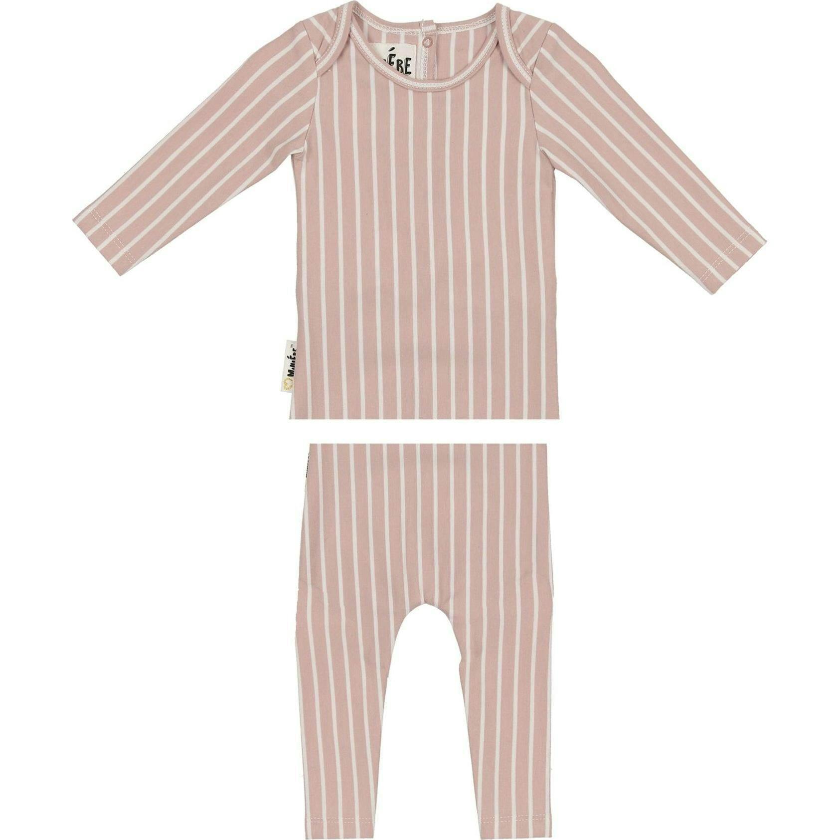 Vertical Pinstripe Loungewear Set