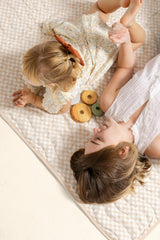 Portable Wander Classic Playmat | Check, Powder | Toddlekind