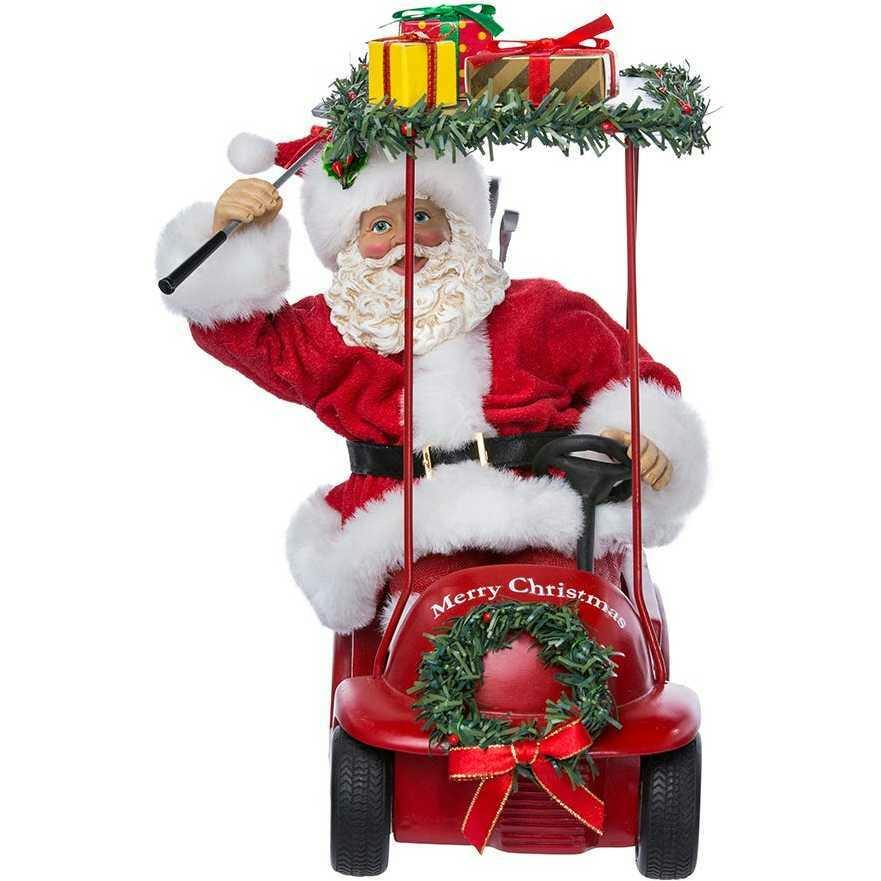 11.25-Inch Fabriché Santa Driving Golf Cart