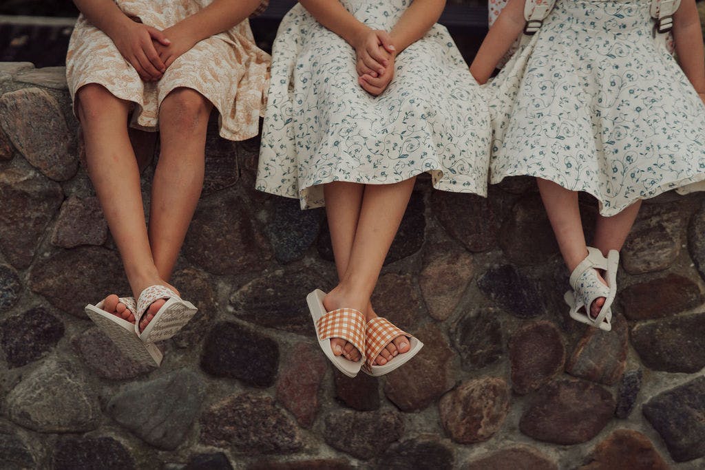 Slide Sandal | Patterns - Sienna Gingham