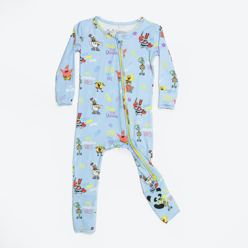 SpongeBob SquarePants: Good Vibes Bamboo Convertible Footie