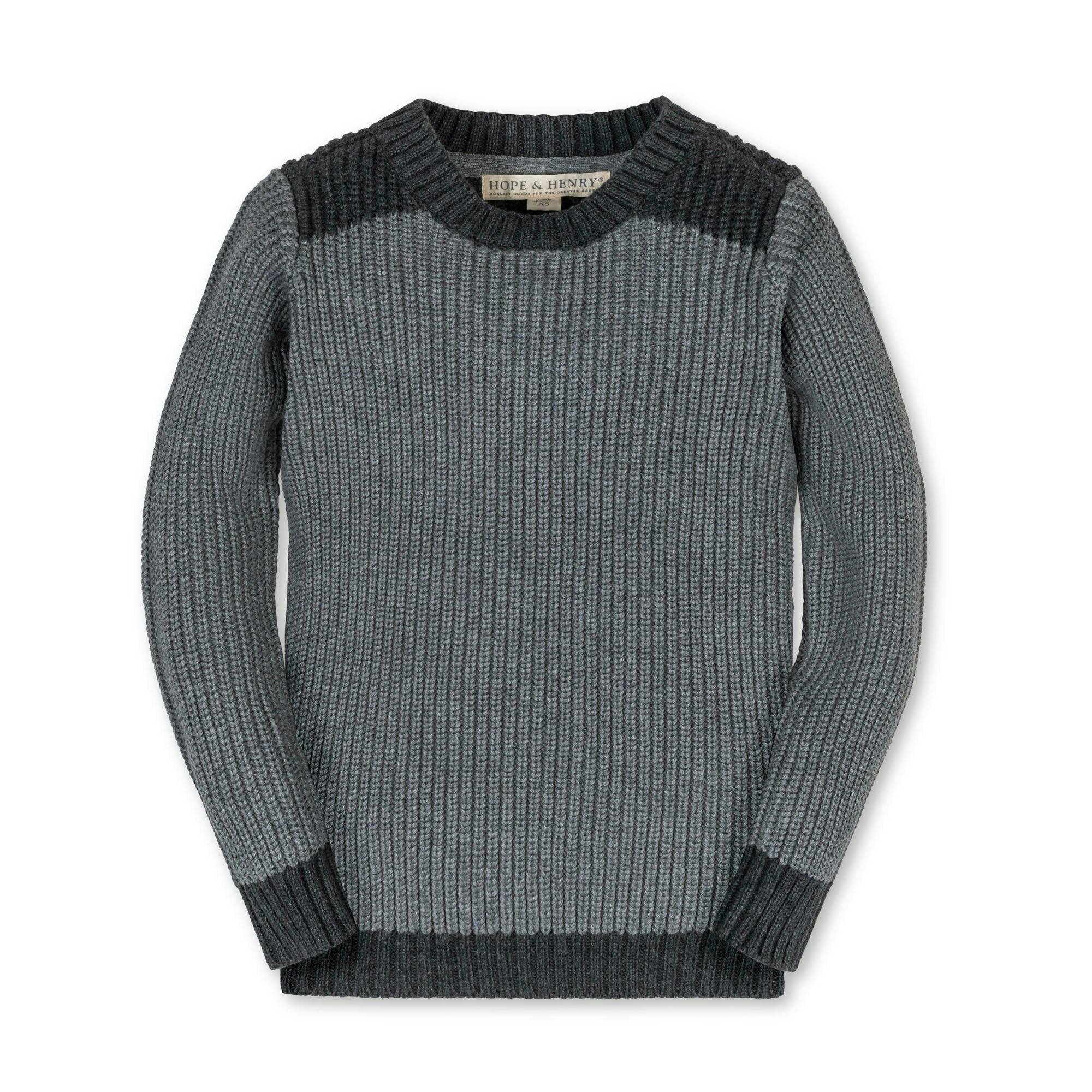 Organic Shoulder Detail Crew Neck Sweater