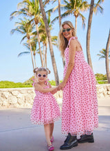 Women's Pink Hearts Tank Dress
