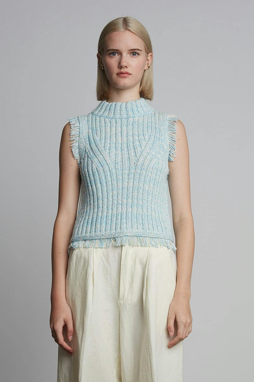 BRIA TANK | BLUE TWEED | LAST ONE!