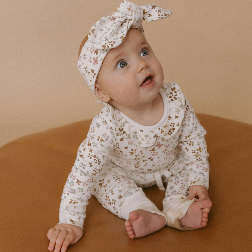 Organic Ruffle Onesie & Pants Set