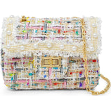 Classic Tweed Pearl Handbag