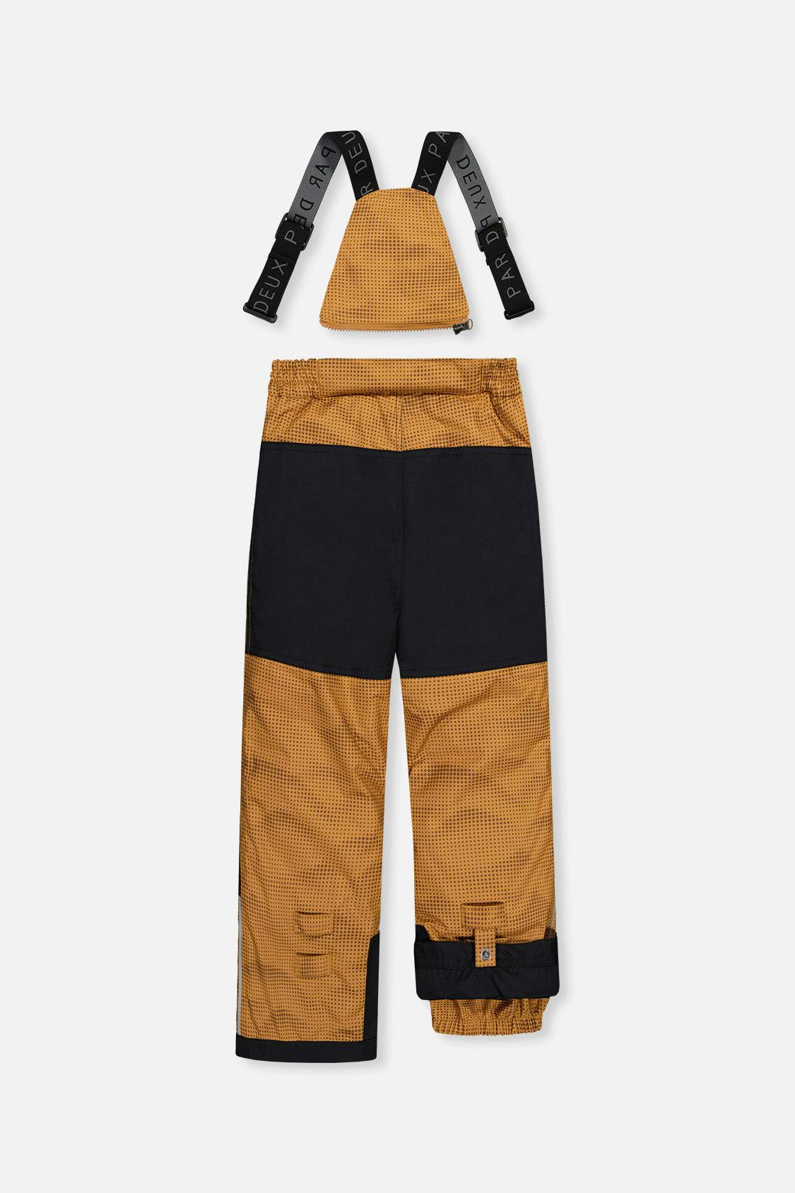 Two Piece Play Snowsuit Brown And Black With Brown Pants