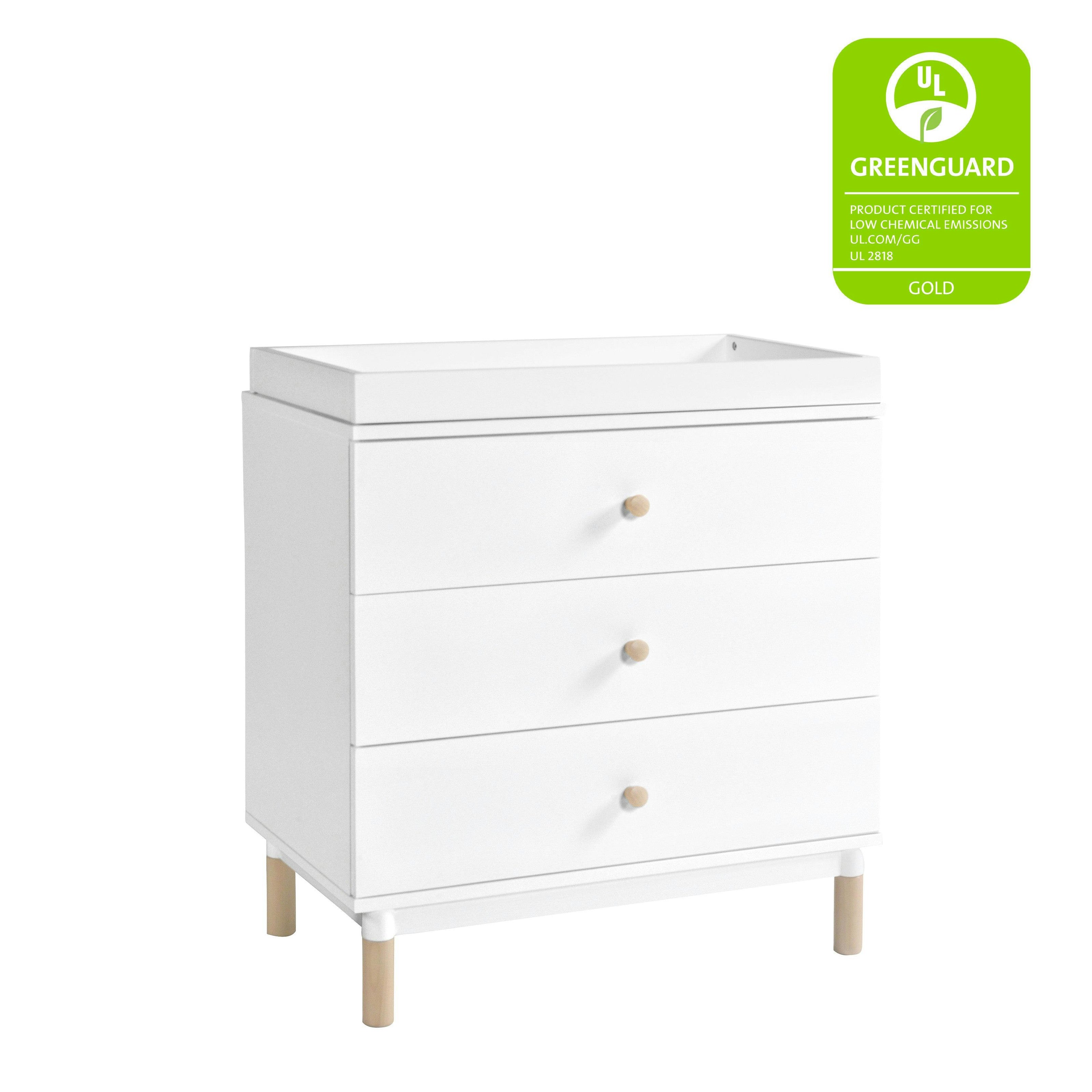 Babyletto Gelato 3-Drawer Compact Changer Dresser with Removable Changing Tray (34