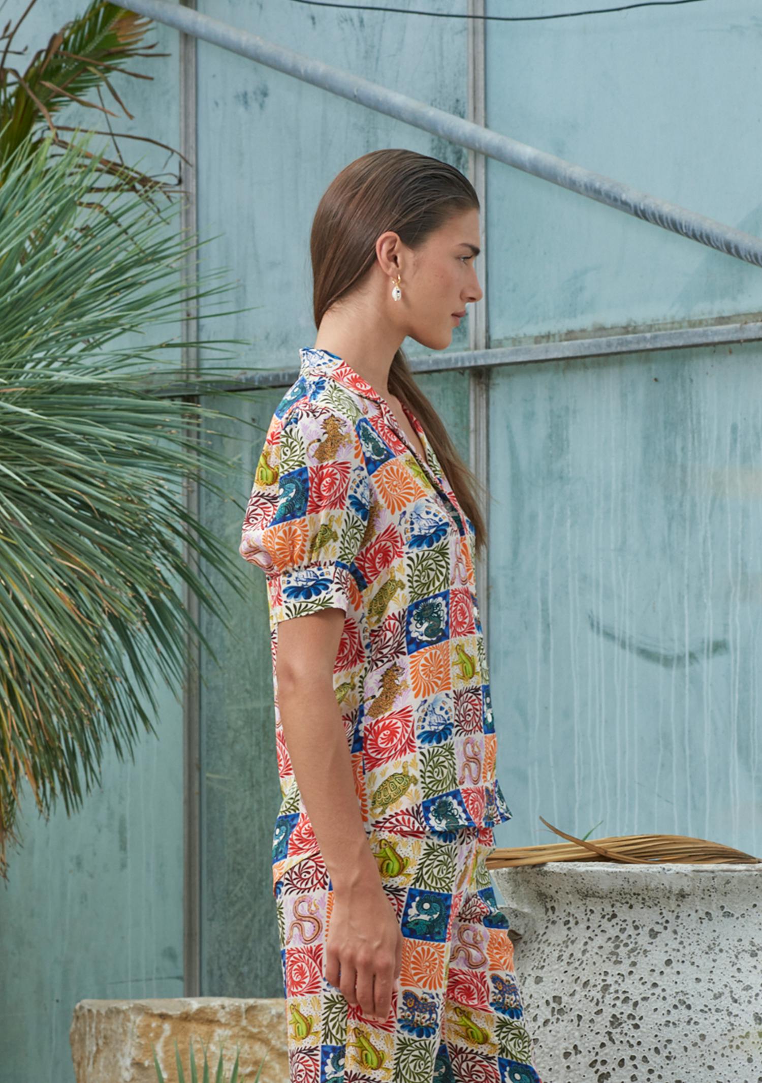 Eugenie Blouse Wild Tapestry