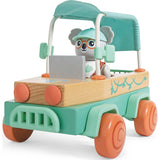 Hape: Solar Offroad Adventure - 11pc Wooden Nature & Hazard Toy Car