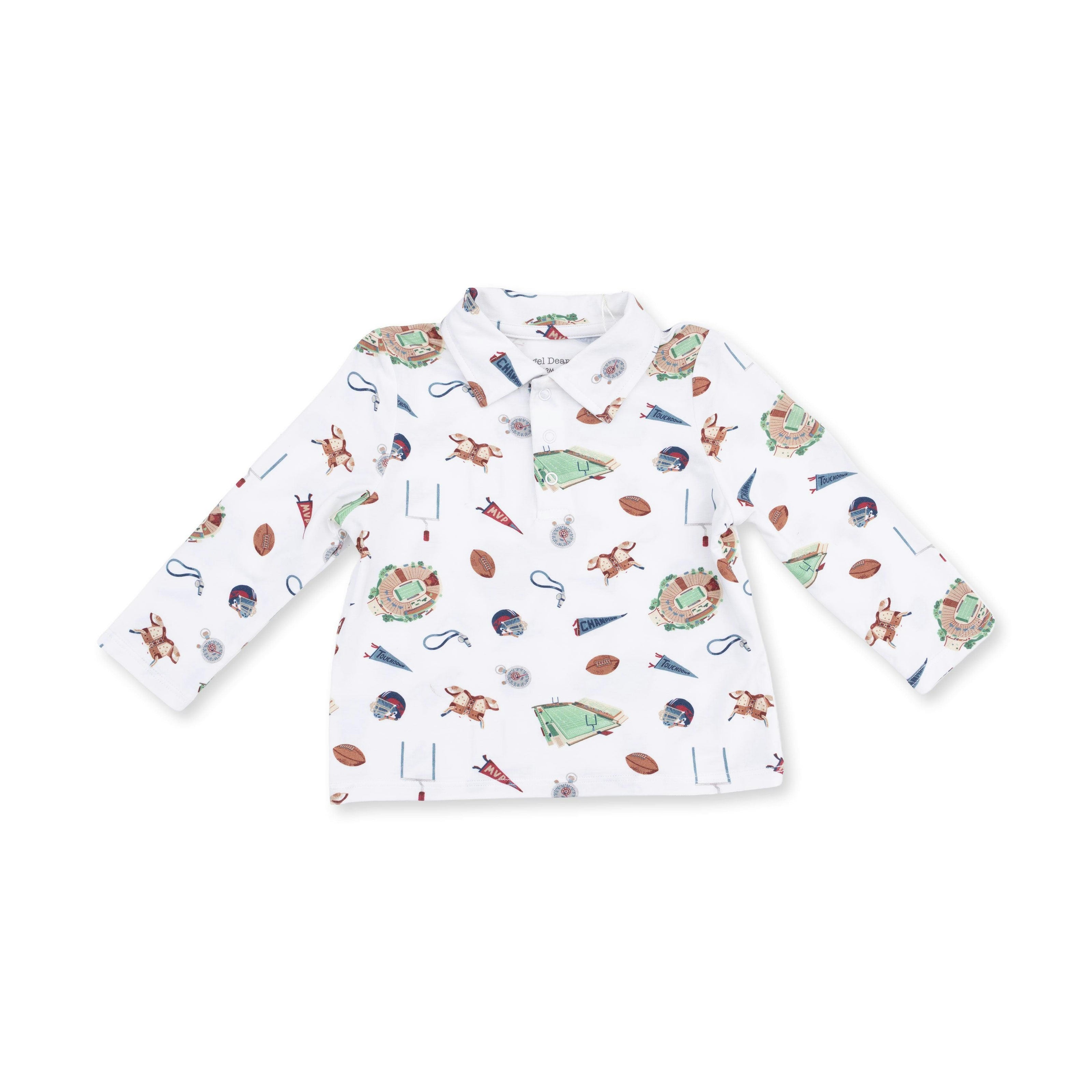 Vintage Football - Polo Long Sleeve Shirt