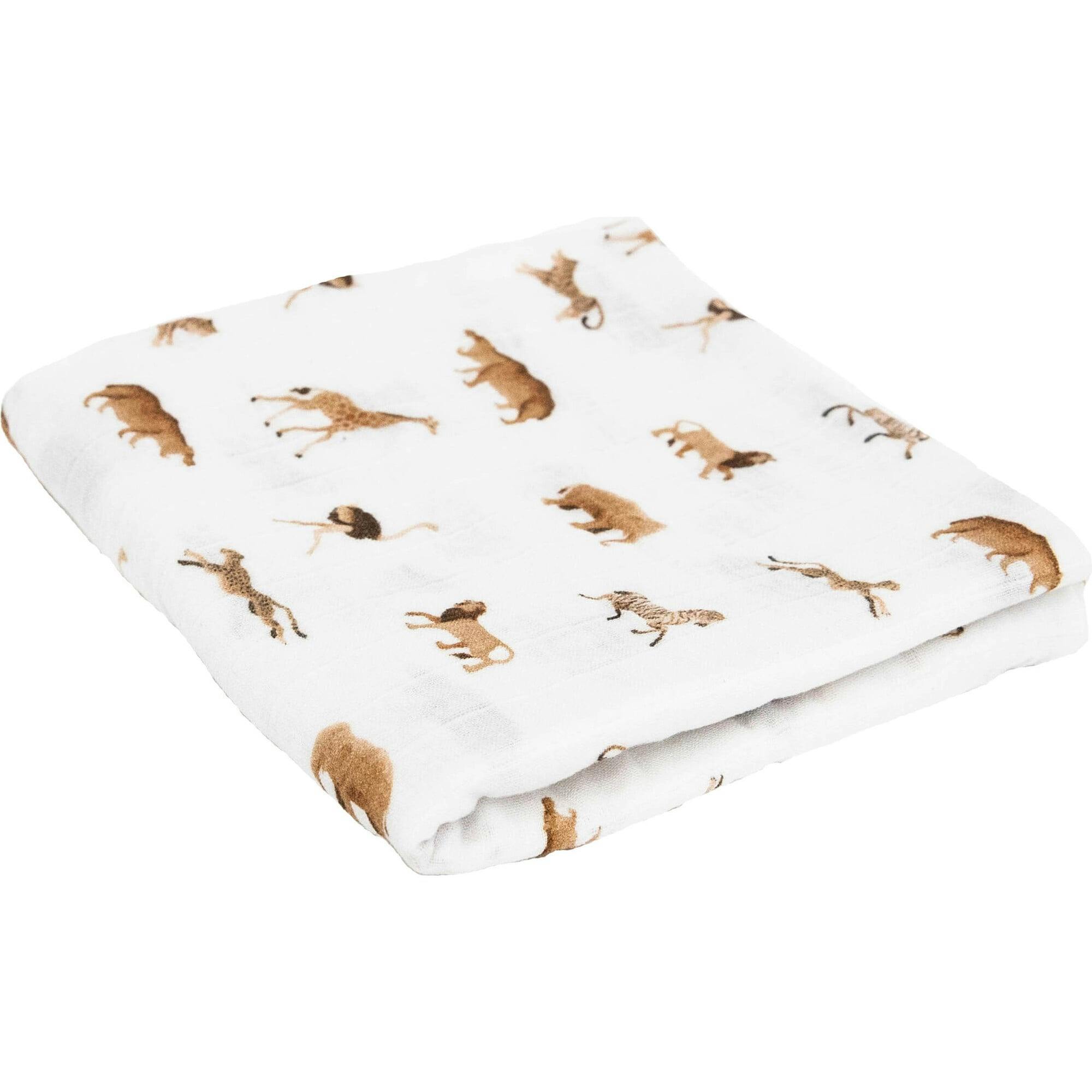 Organic Cotton Muslin Swaddle Blanket - Wheat
