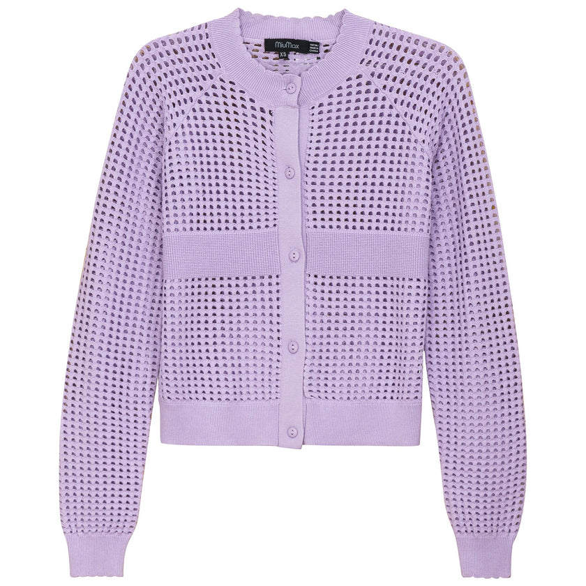 Cropped Crochet Cardigan