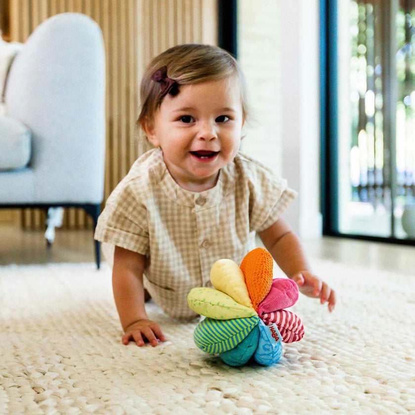 Rainbow Fabric Baby Ball