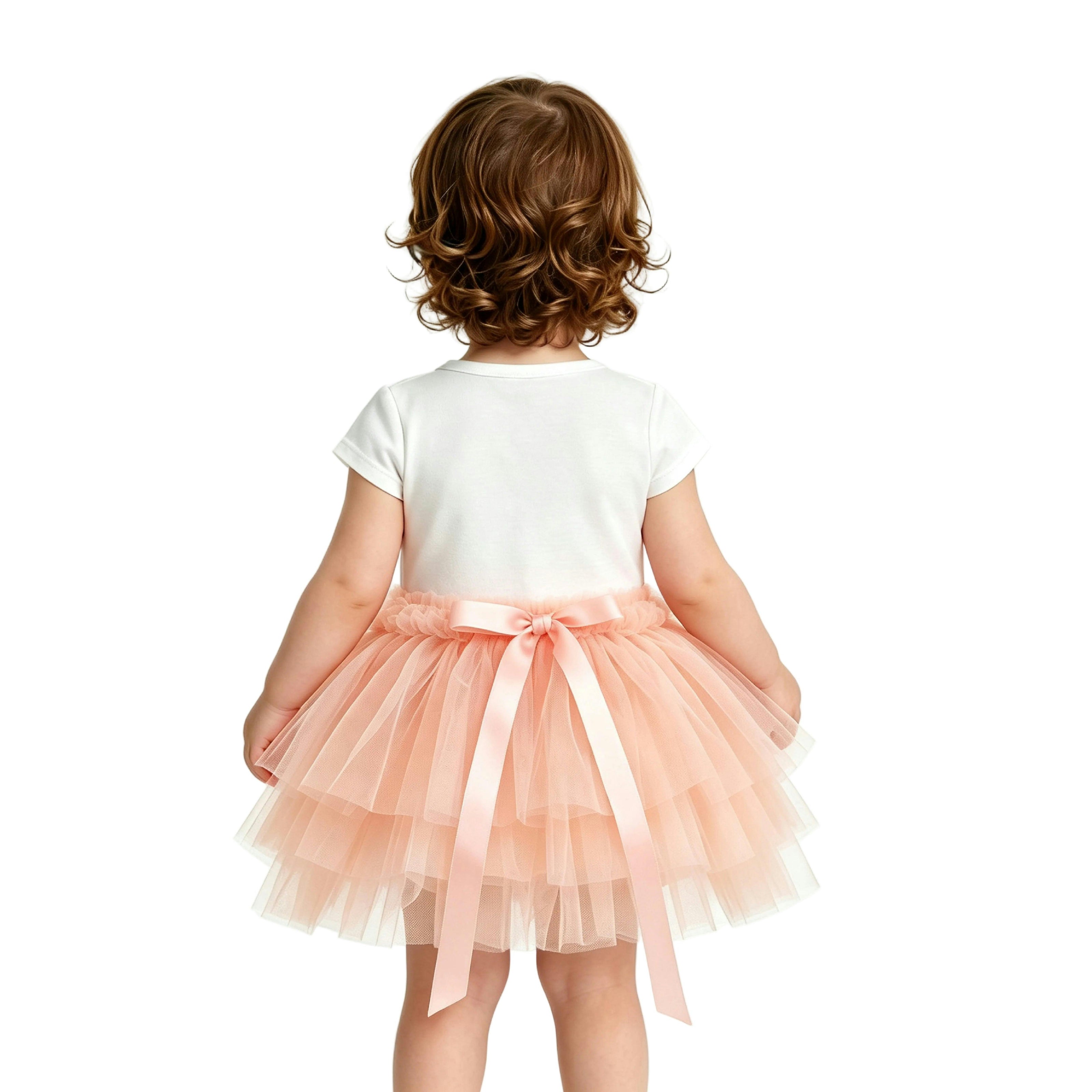 Peach Reina Birthday Dress