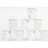 Ditsy Posy Scalloped Cups