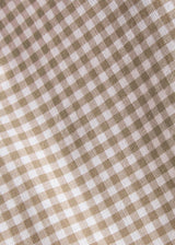 Carson Short Set - Khaki Gingham