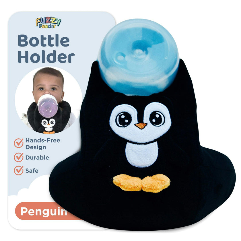 Baby Bottle Pillow Holder For Parents - Penguin