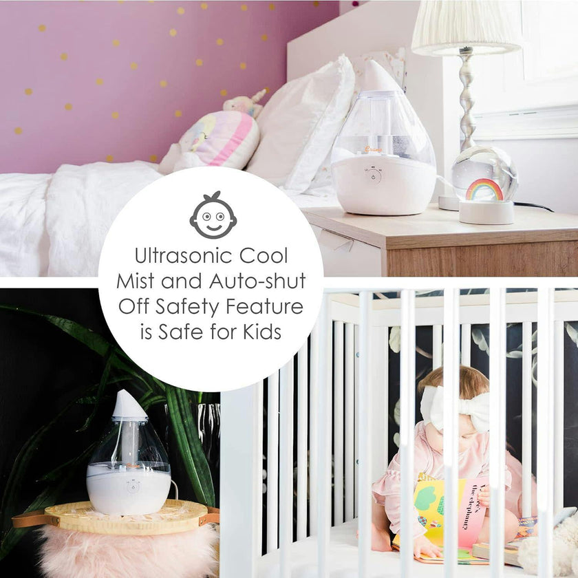 Droplet Cool-Mist Humidifier with Vapor Tray
