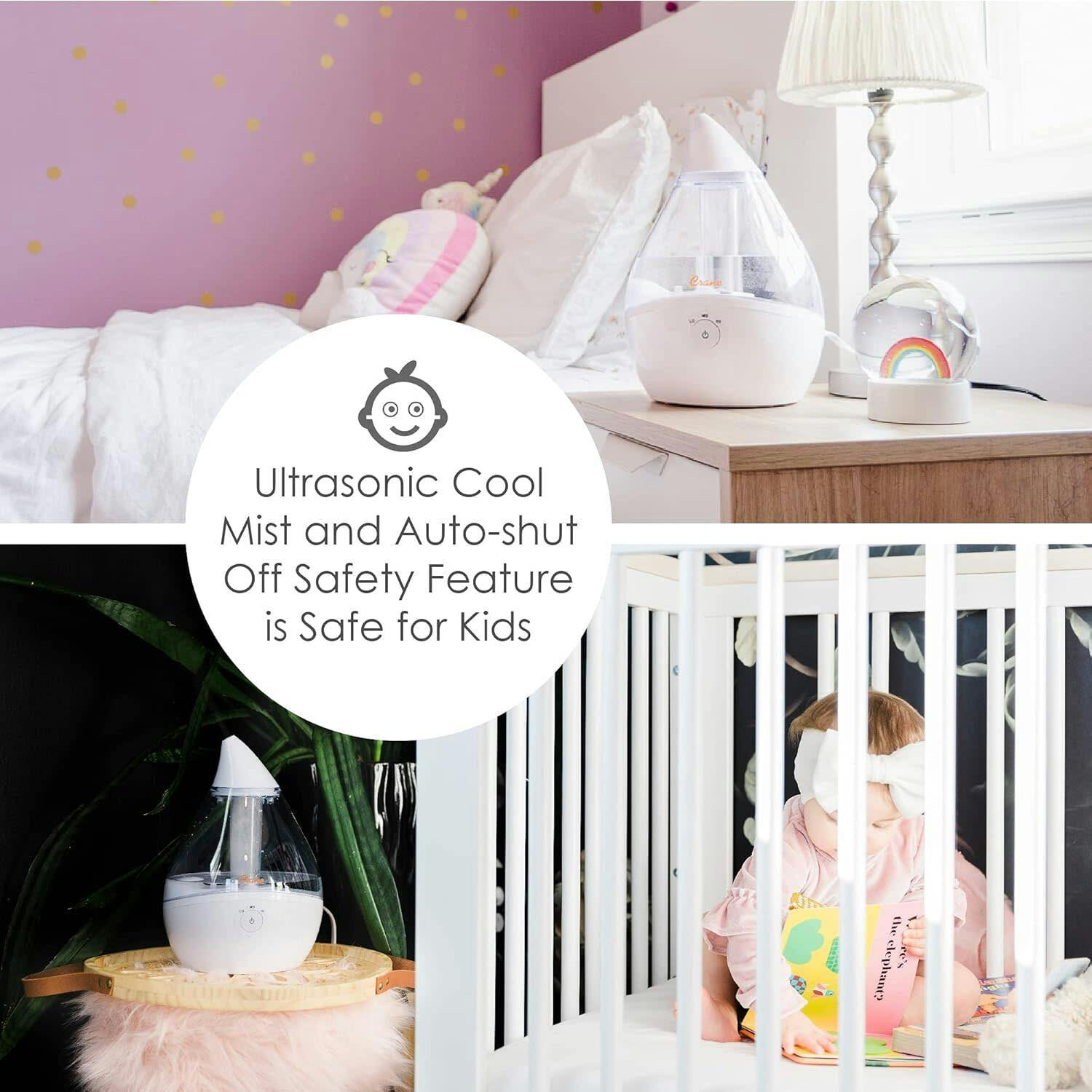 Droplet Cool-Mist Humidifier with Vapor Tray
