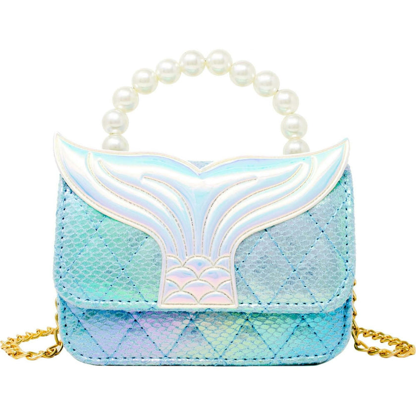 Mermaid Tail Pearl Handle Bag