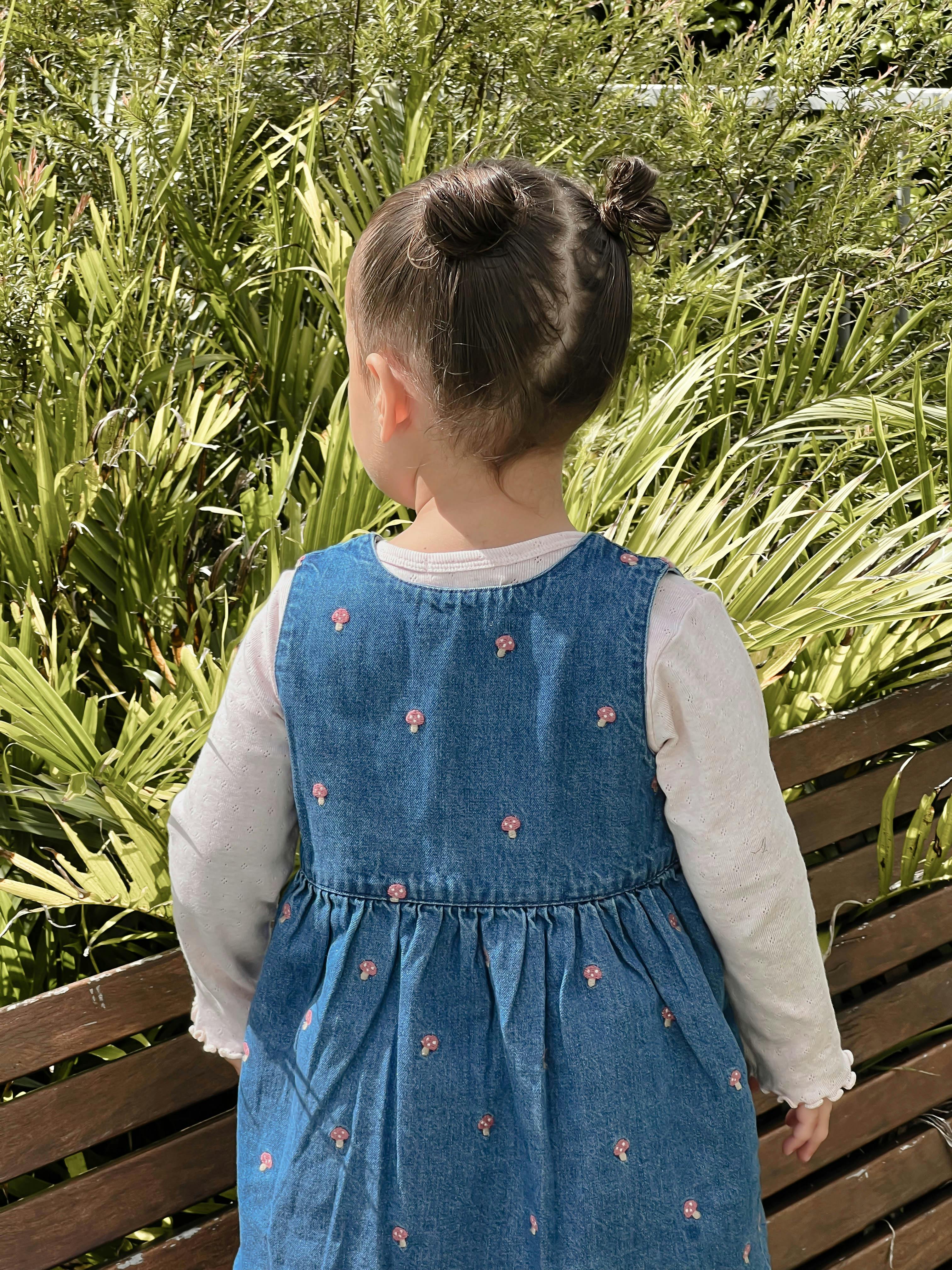 Embroidered Pinnie & Top Set Toadstool Broderie