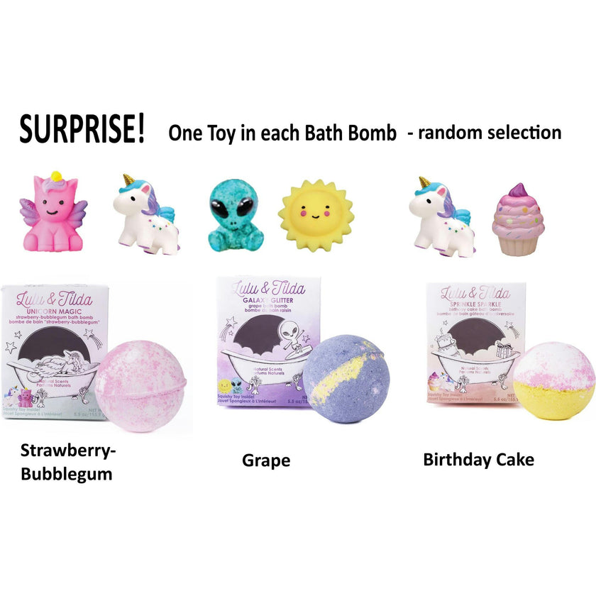 Unicorn & Galaxy 3pc Bath Bomb Bundle