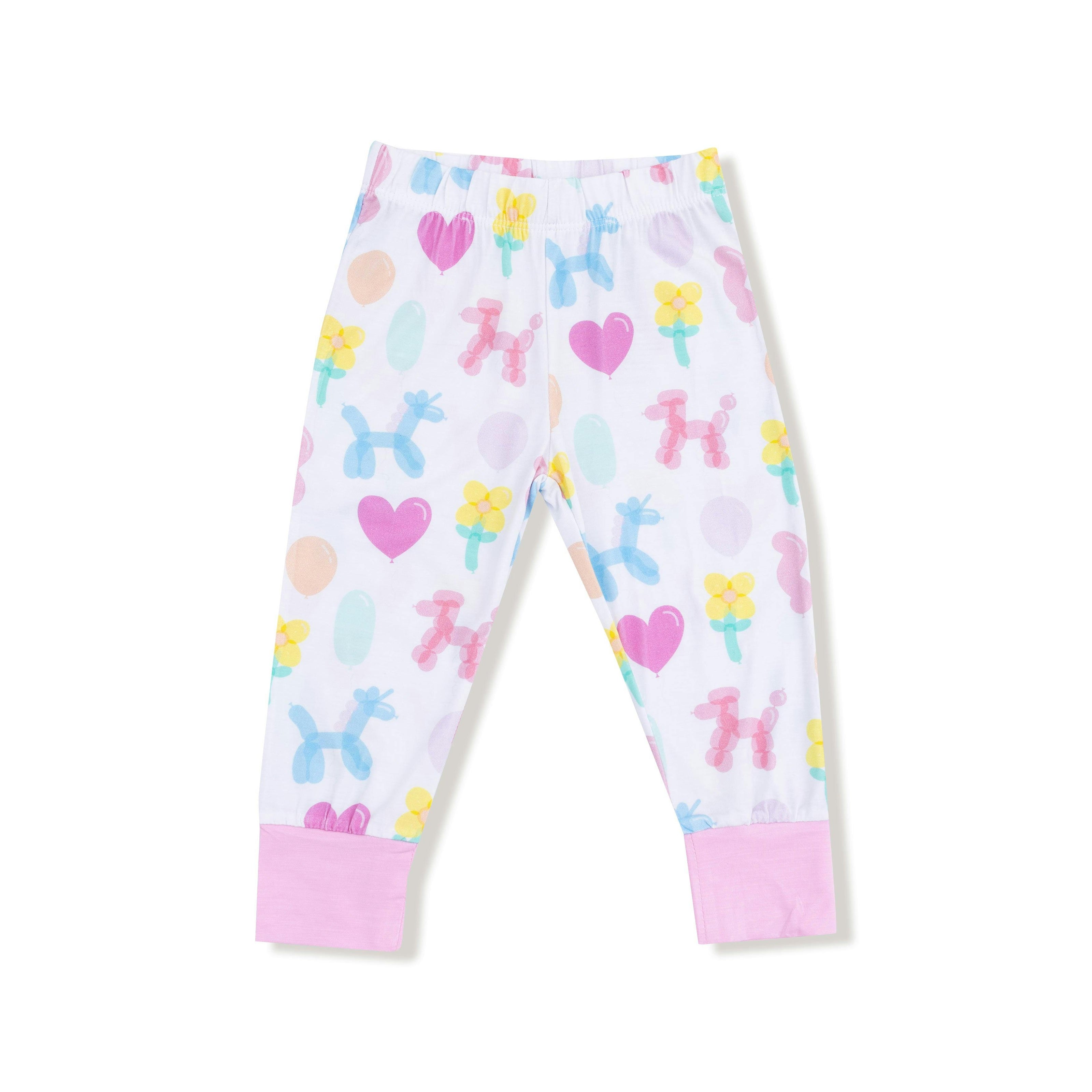 Balloon Animals - Pink - Long Sleeve Loungewear Set
