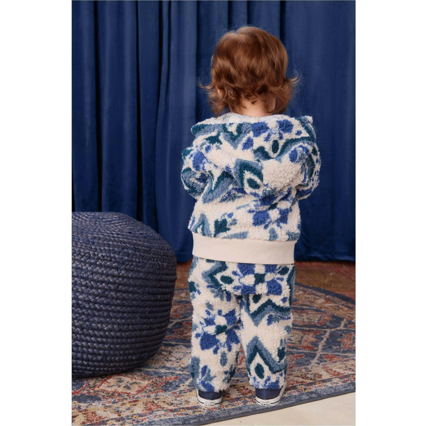 Teddy Fleece Baby Hoodie, Multi