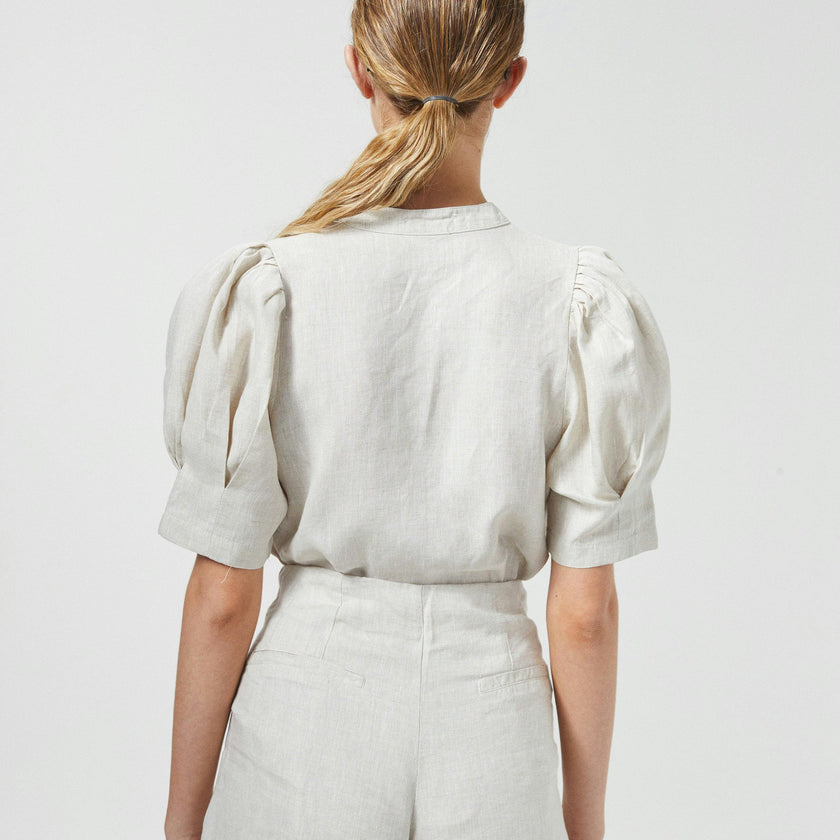 Culotte Linen Pants - Natural