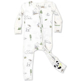 Winter Forest Animals Bamboo Convertible Footie