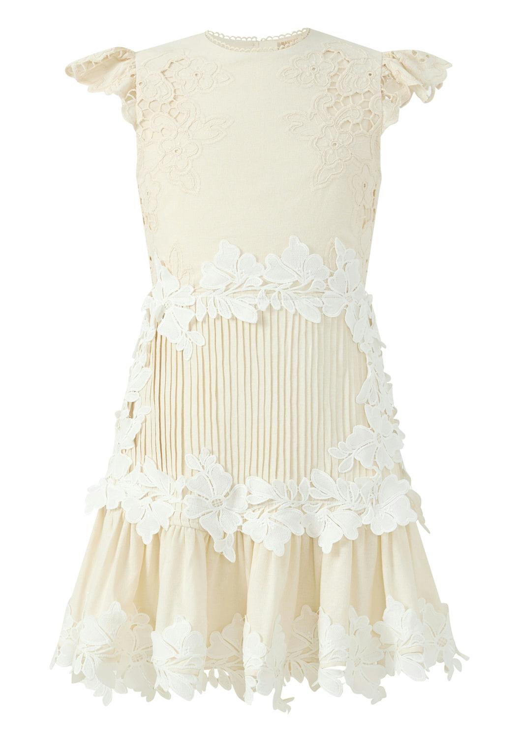 Kaitlyn Embroidered Mini Dress