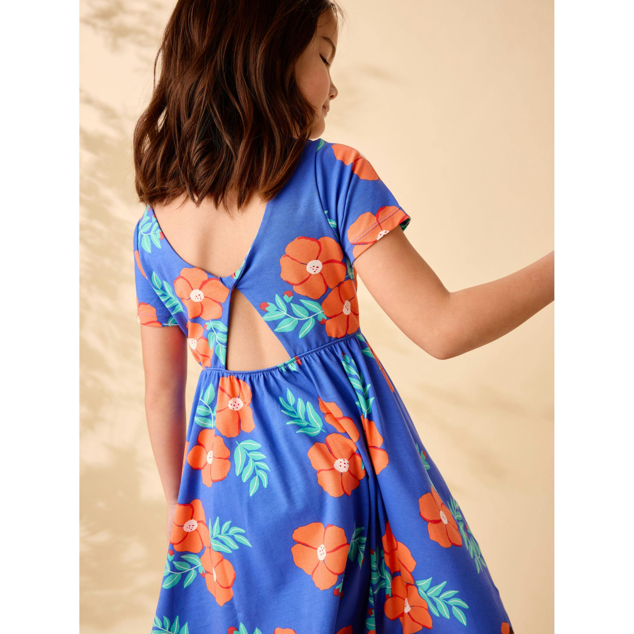 Twist Back Ballet Dress, Rock Rose