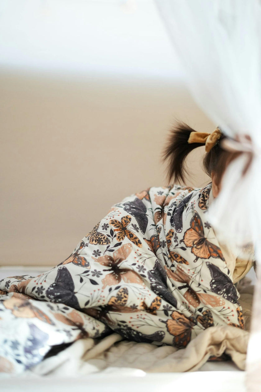 Flutter Ruffle Quilted Blanket: Core Collection