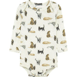 Cotton Stretch Long Sleeve One Piece