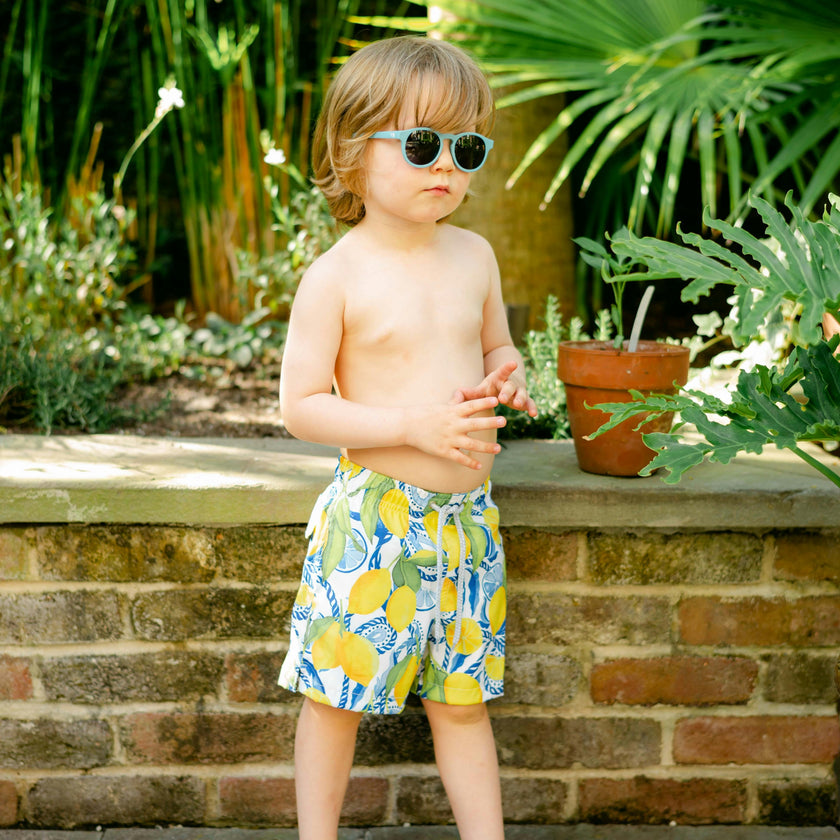 The Lemonade Stand - Boys Swim Trunks UPF 50+