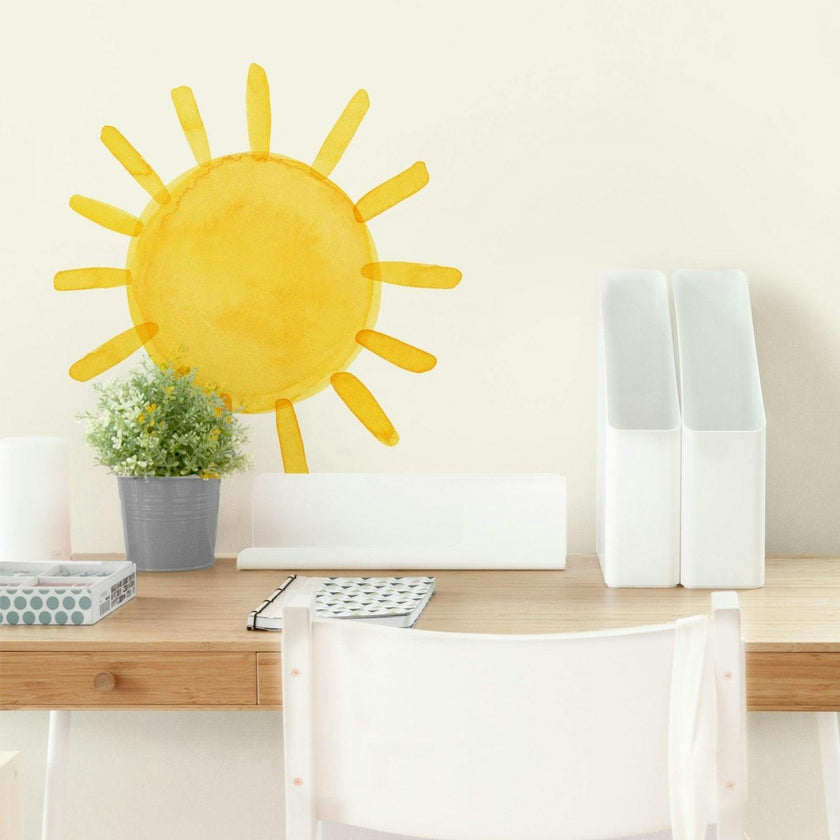 Watercolor Sun • Medium • Peel-and-Stick Wall Decals